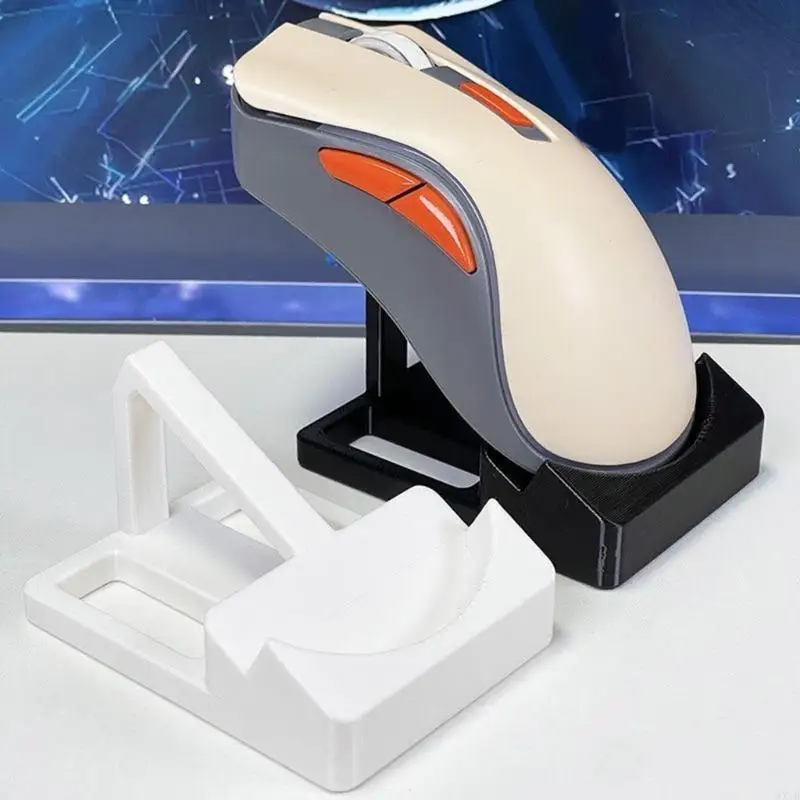 Desk Mouse Holder Elegant Mouse Presentation Stand For A Tidy Work space Compatibles Multiple Environment 