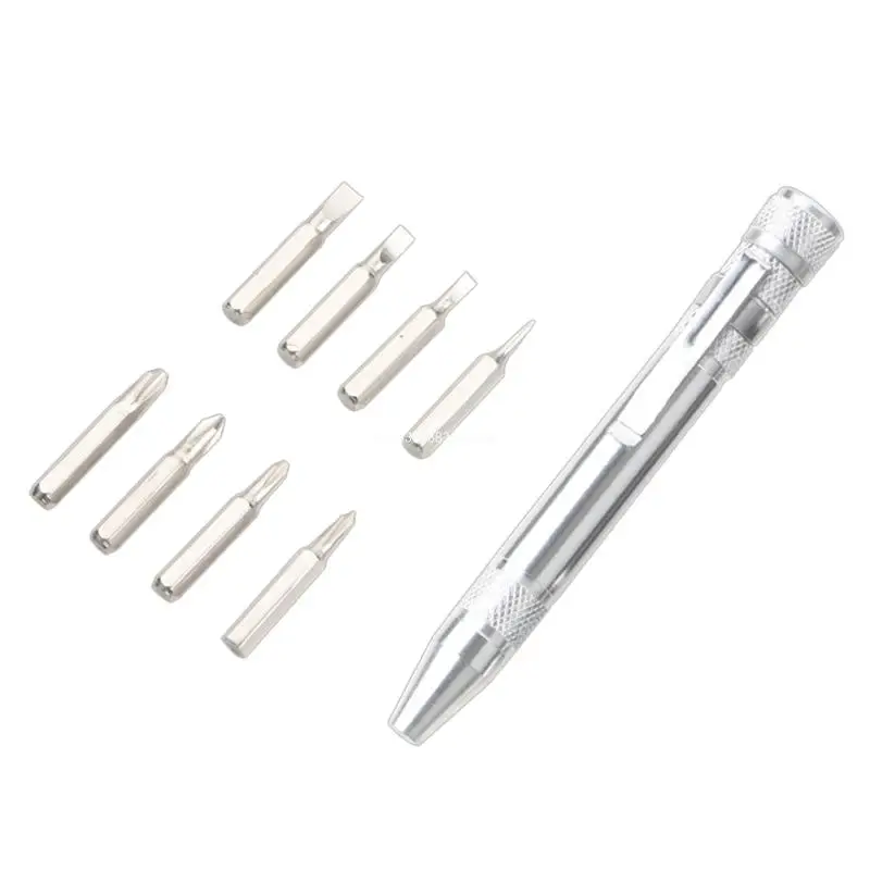 8 in 1 Magnetic Pocket Screwdriver Practical Pen Shape Screwdriver Mini Gadget Repair Tool for Home Improvement Projects