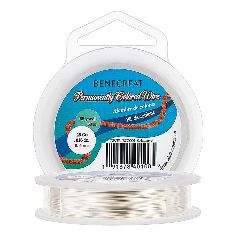 

1roll 26-Gauge Tarnish Resistant Silver Coil Wire 197-Feet/66-yard