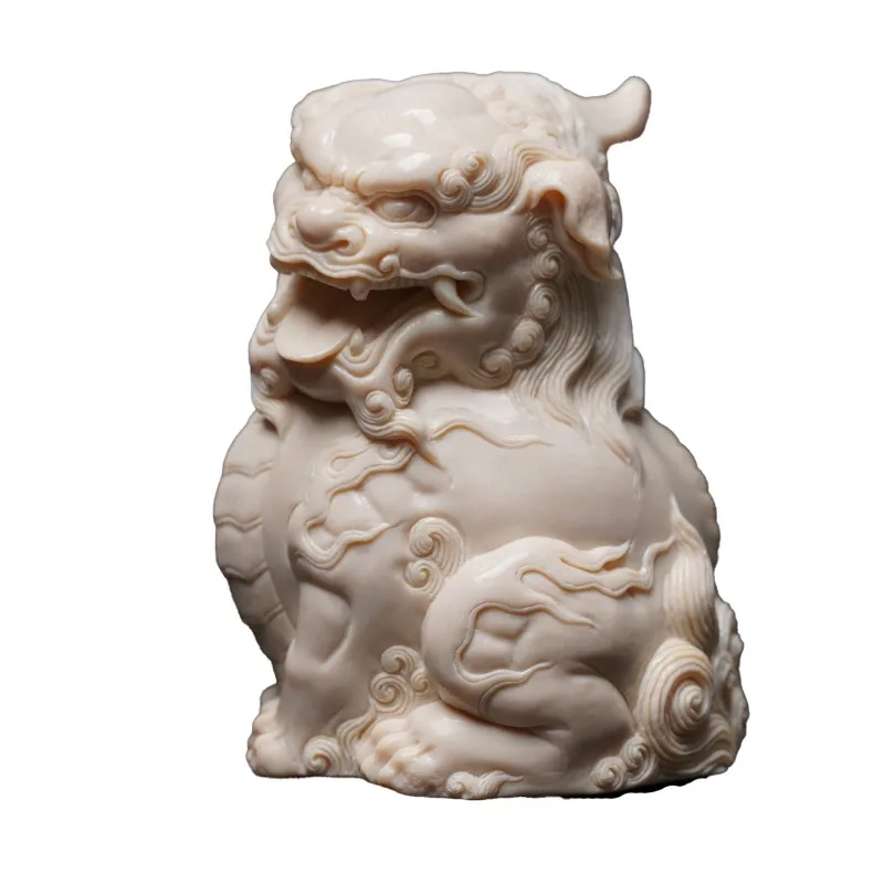 Ornament Guofeng Lion Hand Handle Pet Coffee Table Ornament