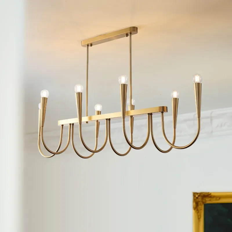 Nordic Luxury Art LED Pendant Lights Candles Metal Chandeliers Home Decor Restaurants Bedroom Palace Villa Lamps Design Fixtures