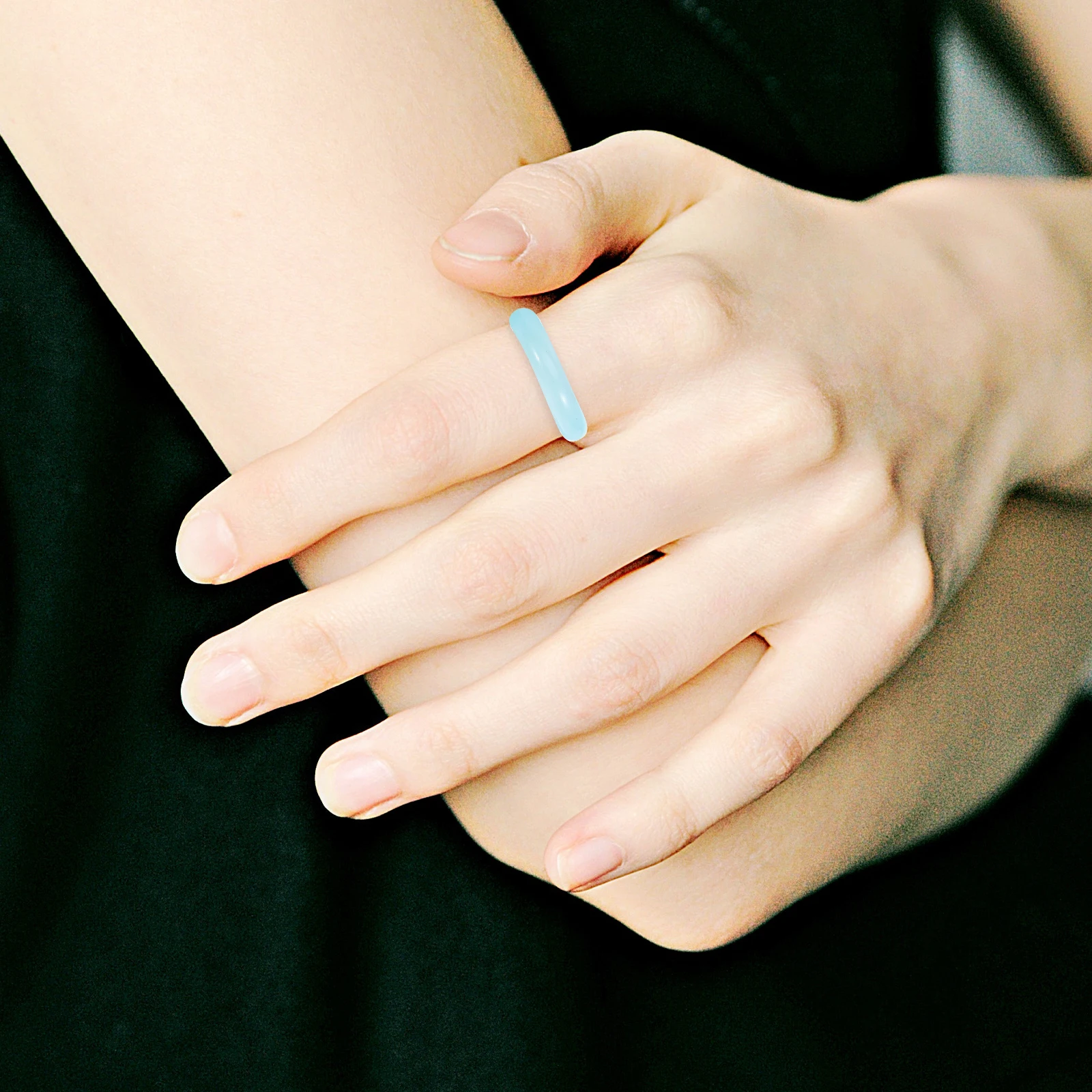 

21 Pcs Colorful Resin Ring Set Rings for Women Girl Cute Teens Engagement Child Finger