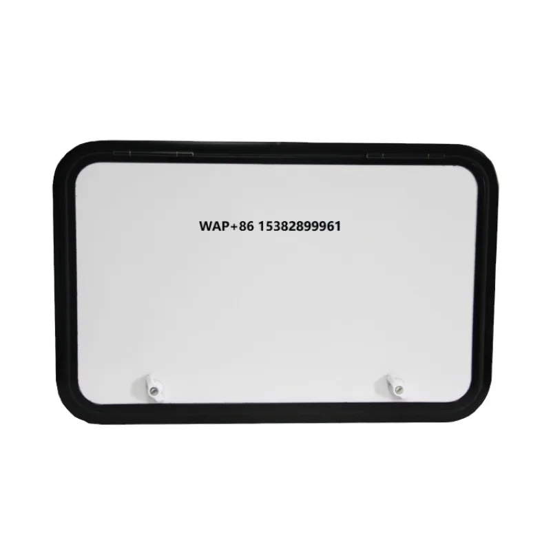 

China Custom Black Frame White Door Panel 1000x700mm Service Hatch Doors for Trailer Camping Car Campers Vans