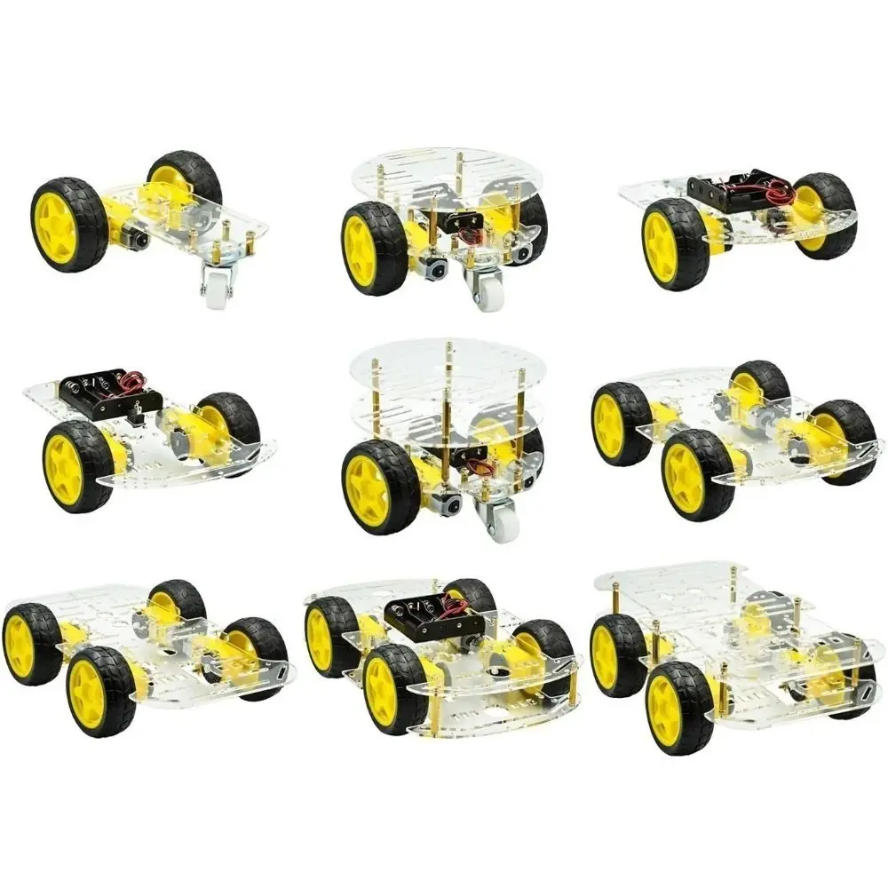 2WD/4WD Chassis Smart Robot Car Intelligent Control With Motors Motor Car Chassis Kit DIY Avoidance Tracking Robot