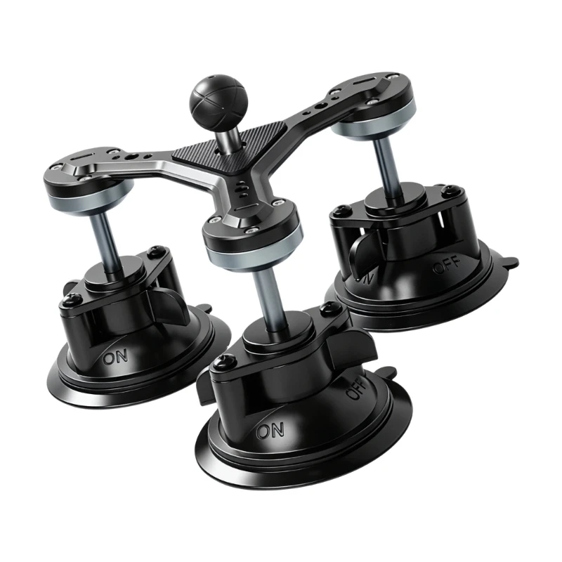  Glass Mount Camera Holder for Driving Video and Travel Vehicle Windshield Use