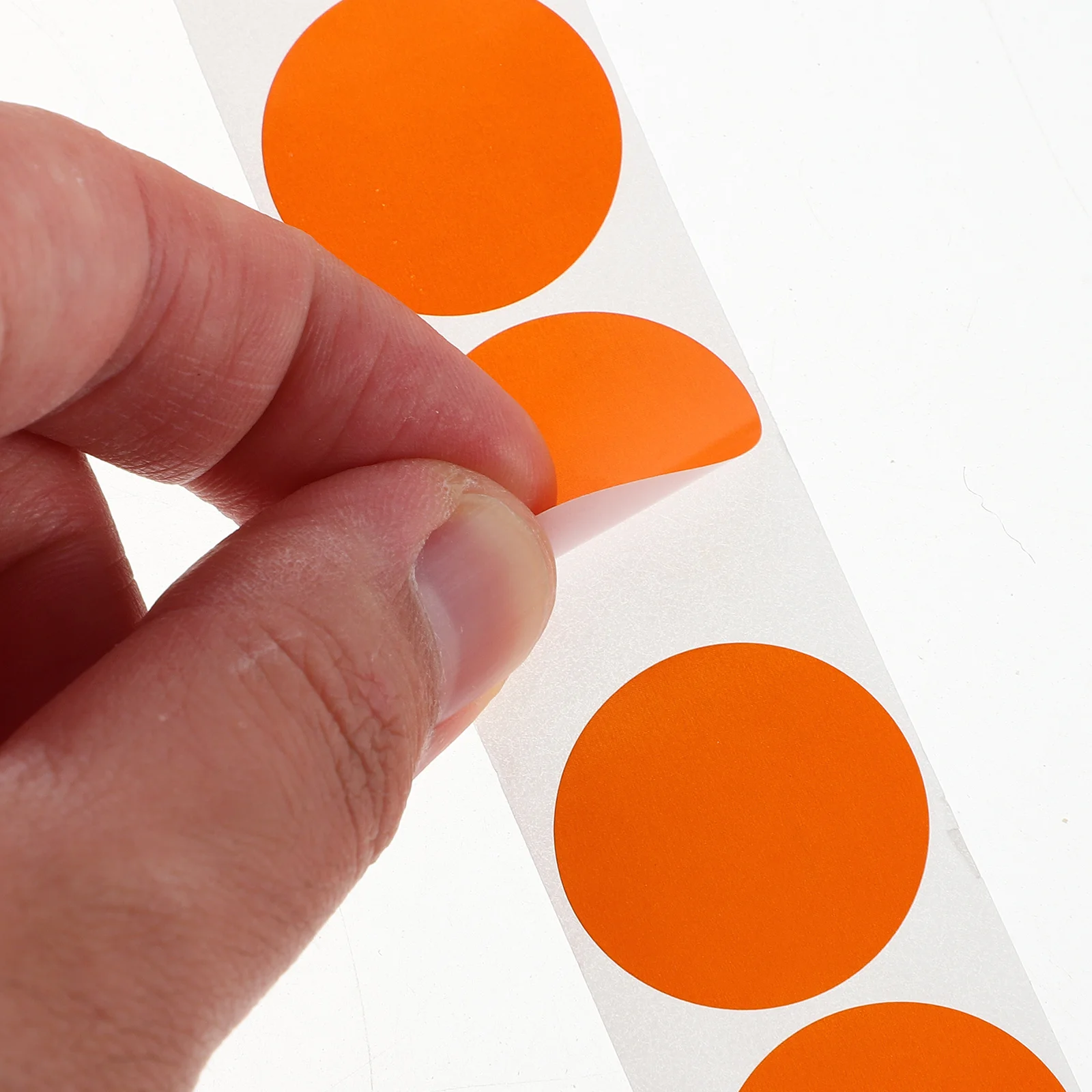5 لفات ملصقات لاصقة مستديرة نقاط دائرية فارغة ذاتية اللصق سطح كتابة أملس لاصق قوي لحقيبة الحرف اليدوية