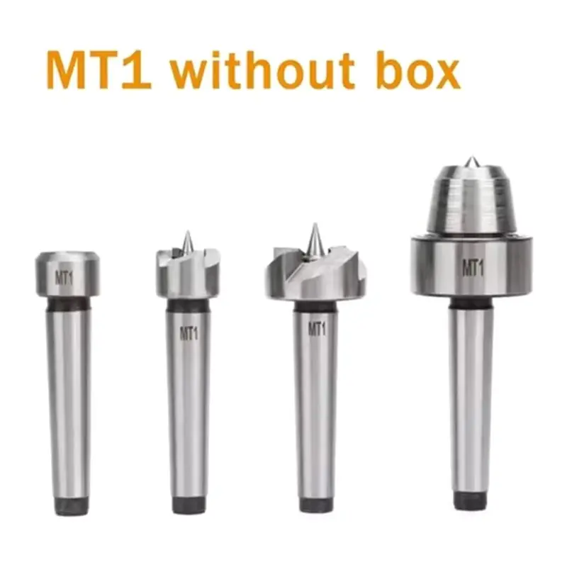 A25F-MT1/MT2 Spur Live Center Drive Spur Driver 4Pcs Set Dead C Enter With Wooden Case For Metalworking Wood Lathe Turning