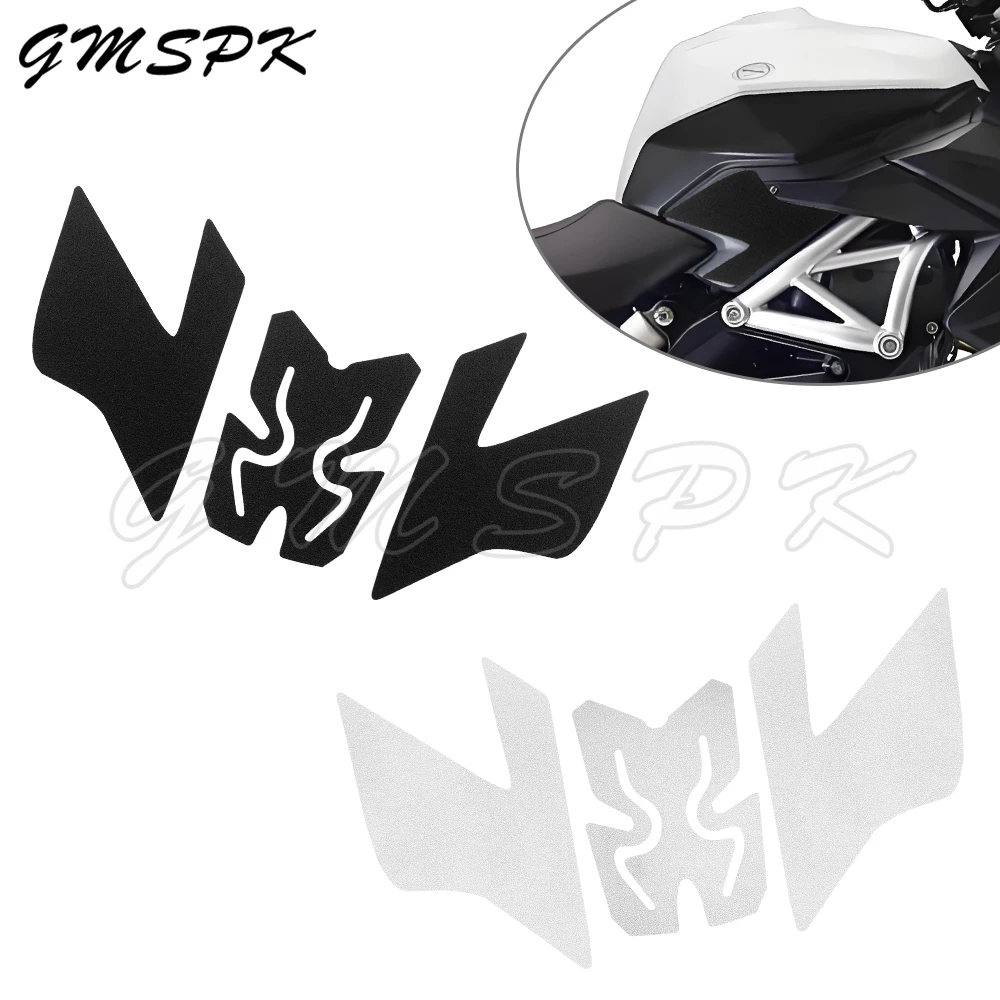 

Black/Clear Motorcycel Fuel Gas Tank Pad Protector Sticker Frosted Decals Kit Fit for Benelli BN600 BN 600 TNT600 2013-2018