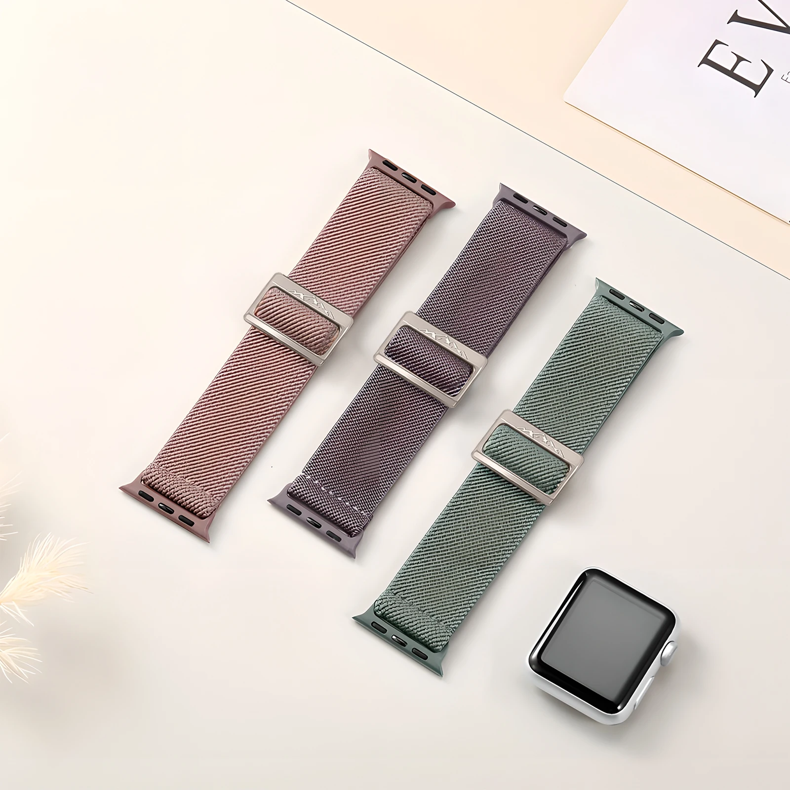 حزام نايلون لساعة أبل الترا 2 49 مللي متر 10 9 8 7 46 مللي متر 45 مللي متر 41 مللي متر 44 مللي متر 42 مللي متر سوار مرن مضفر لسلسلة IWatch 6 SE