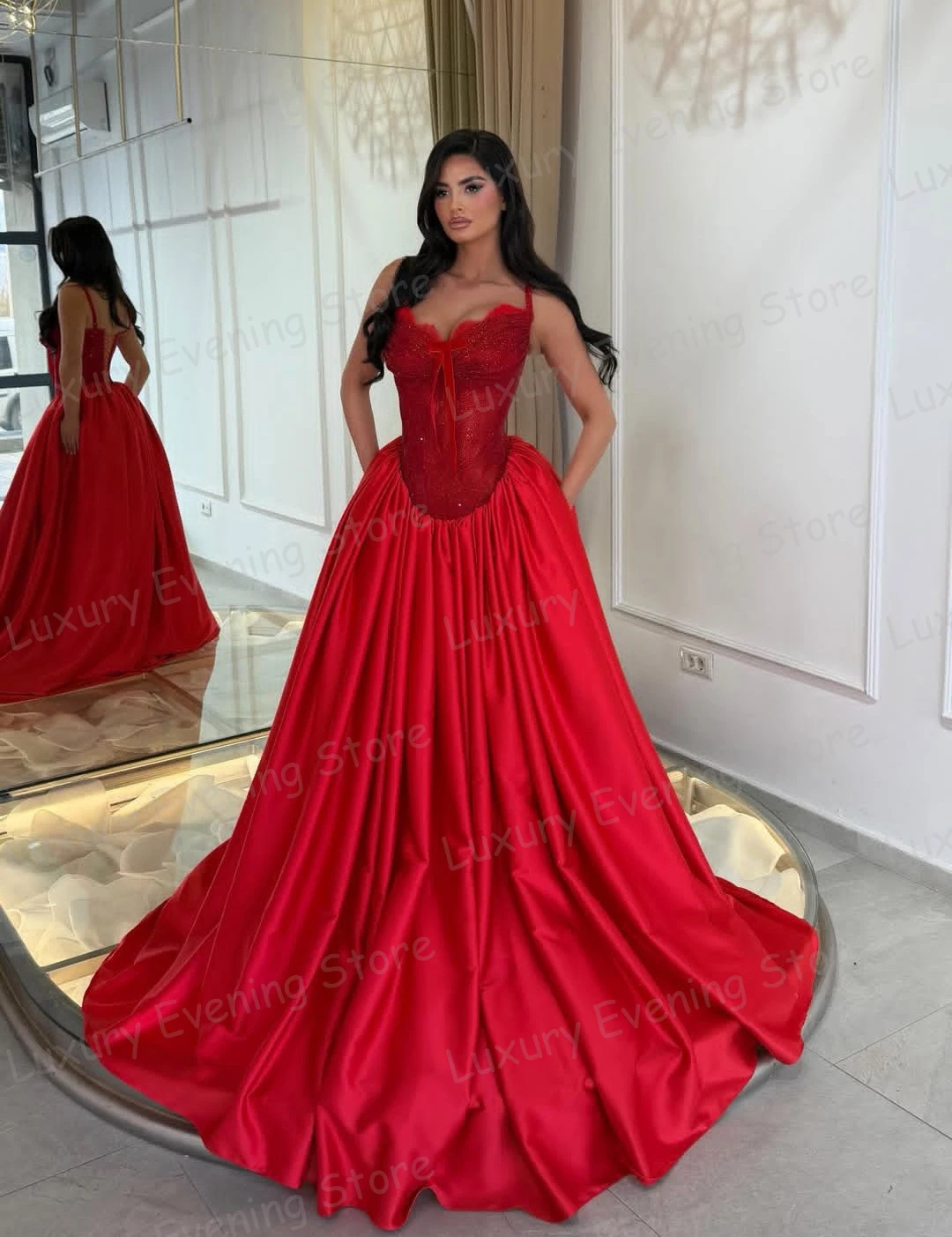 Simple Sexy A Line Evening Dresses Women's Prom Gowns Sweetheart Formal Sleeveless Customized Beach Party Vestidos De Noche 2026
