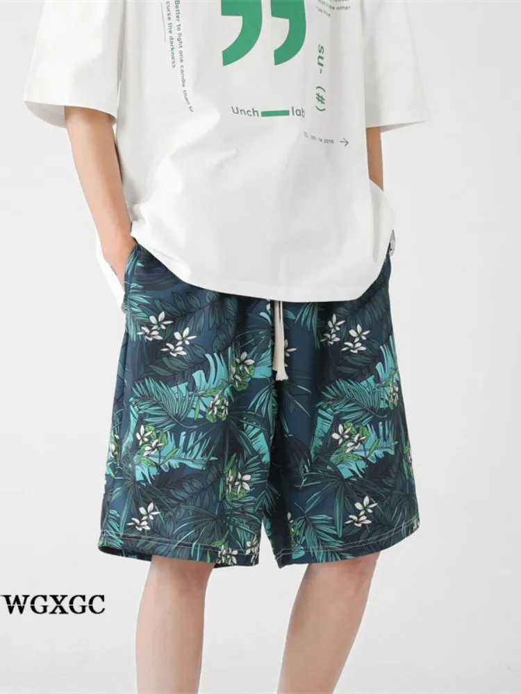 

Men's Summer Qui Dry Hawaii ort Pants Beach Vaion Five-Point Pants Casual Loose Fit Straight Leg orts Youth Faion