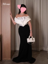 Mirror Dress Elegant Vintage Sexy Black Mermaid Beads Off the Shoulder Customized Formal Occasion Prom Dress Evening Party Gowns