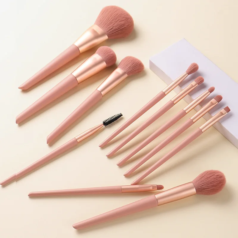 11Pcs Pro Cherry Blossom Makeup Brushes Set Foundation BB Cream Blush Concealer Eyelash Eyebrow Make Up Cosmetics Beauty Brochas