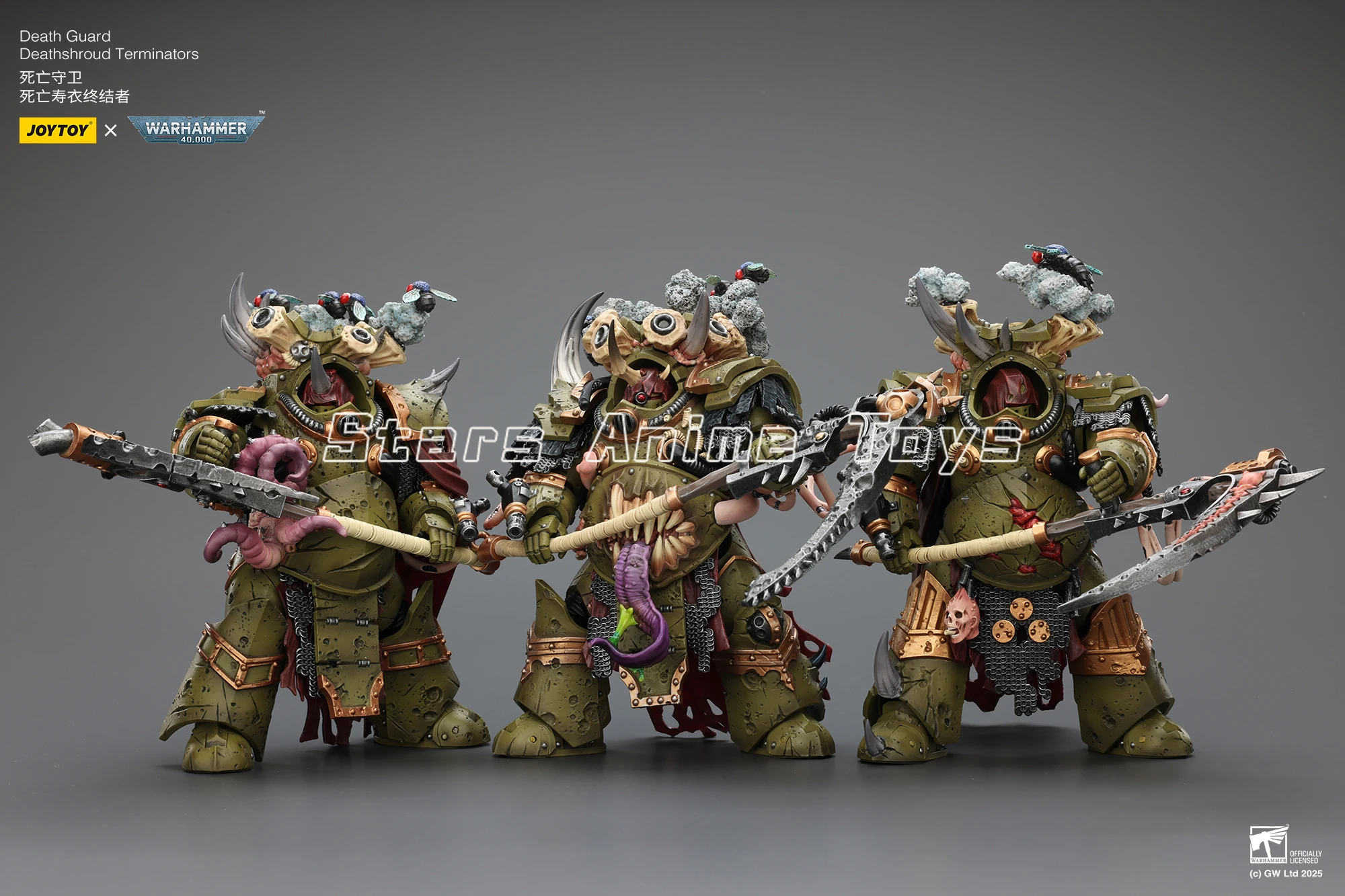 【先行販売】オリジナル JOYTOY ウォーハンマー 40000 デスガード デスシュラウド ターミネーター チャンピオン マンリーパーとプラグスプーターガントレット付き