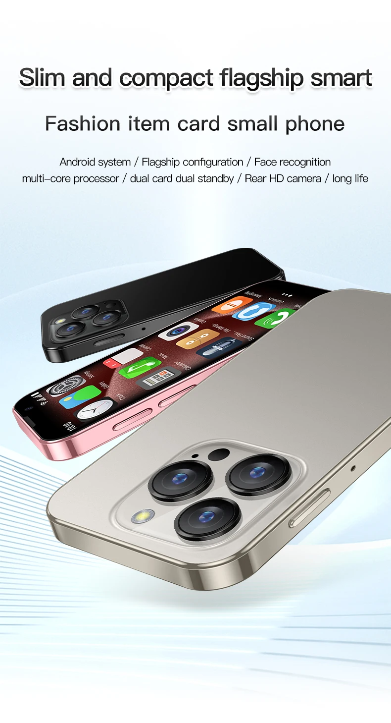 SOYES XS18 Pro Mini Smartphone 3G Network 3.0'' 2GB RAM 16GB ROM Android8.1 With Facial Recognition Dual SIM Standby Small Phone