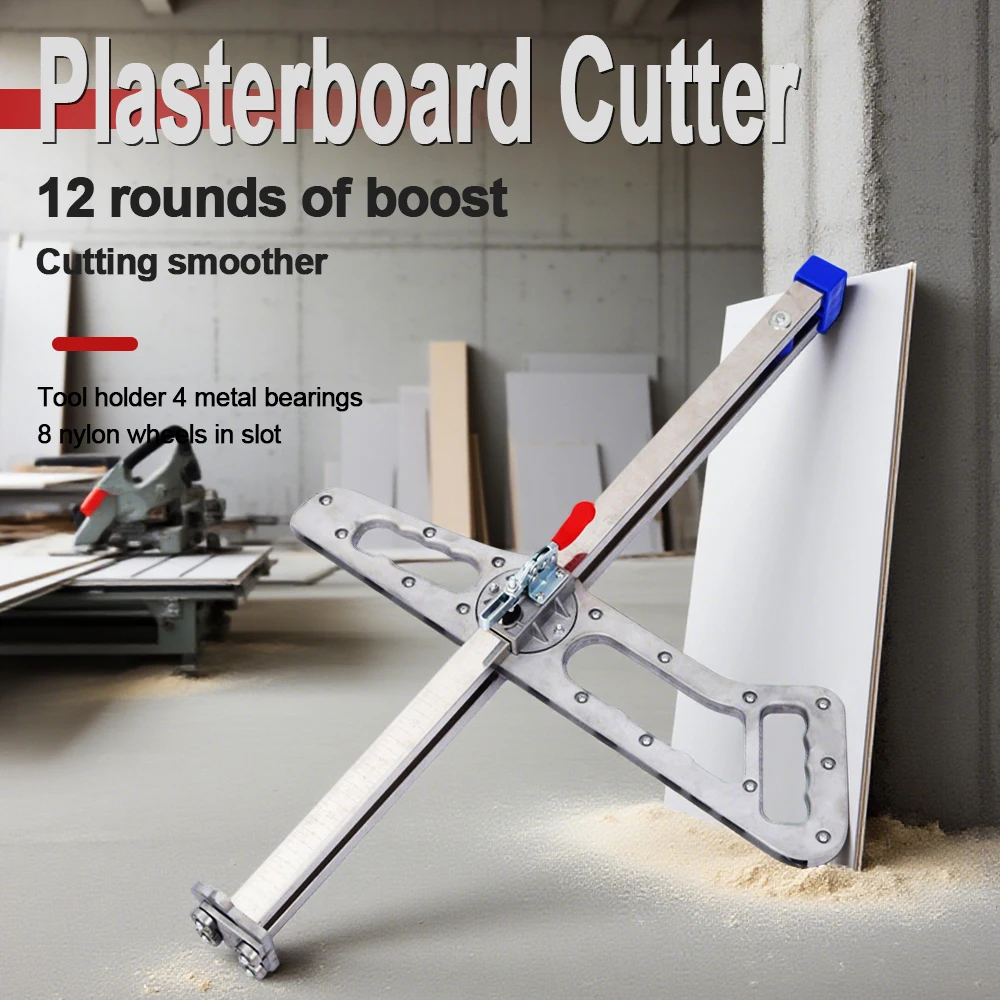 

Gypsum Board Cutting Push Knife Aluminum Alloy Laser Positioning Push Knife Foldable Easy Storage Woodworking Tools