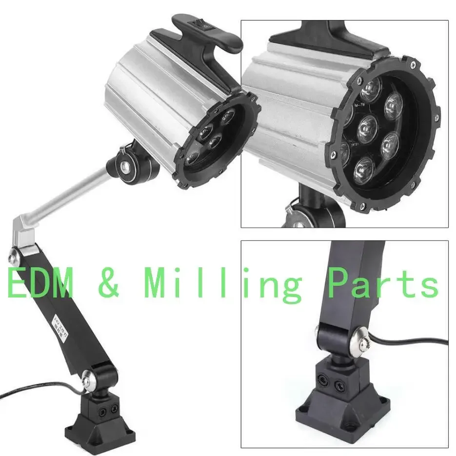 

LED Work Light Lamp 7W Lumen 24V For Lathe CNC Drilling Milling Machine For Bridgeport Mill Part