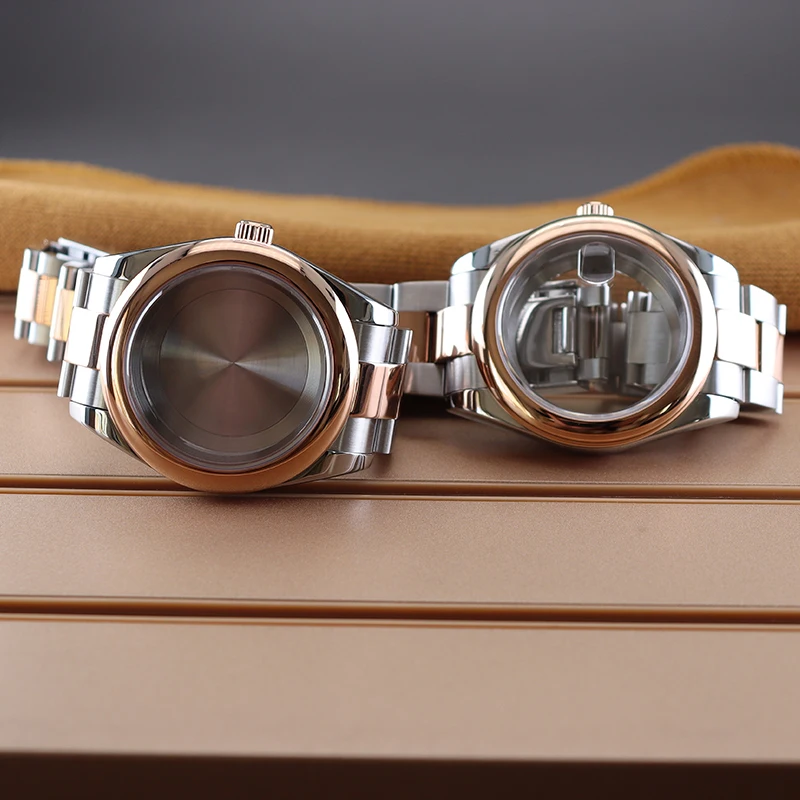 39 مللي متر/36 مللي متر حافظة ساعة فاخرة حزام الساعات الياقوت الزجاج ل Seiko Nh35 Nh36 Nh34 Nh38 ميوتا 8215 حركة حافظة 28.5mmDial Explorer