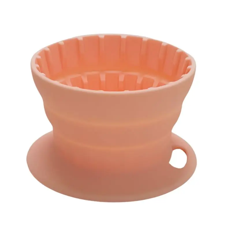 ABGH-Silicone Foldable Filter Cup Portable Coffee Filter Cup Cake Coffee Filter