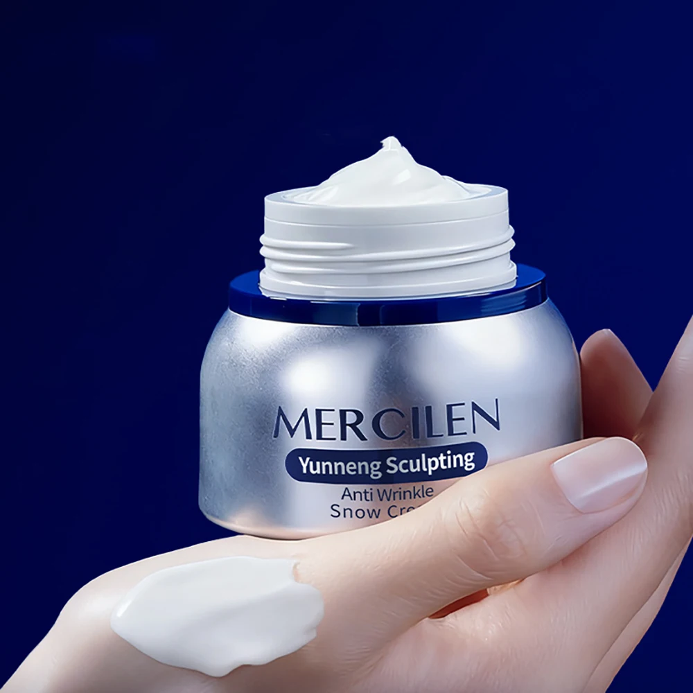 النحت المضادة للتجاعيد كريم الثلج تقليل الخطوط الدقيقة ترطيب اشراق تحسين الجلد الخام الجاف كريم وجه العناية بالبشرة الكورية