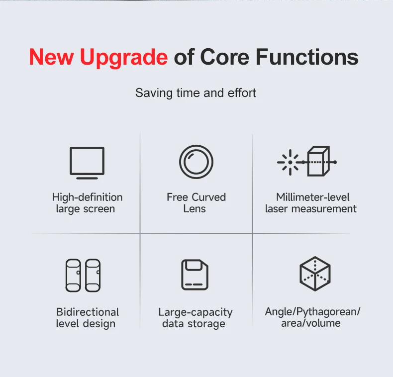 NOYAFA NF-270 مقياس مسافات الليزر Rangefinder 70 متر مكتشف المدى الرقمي مع فقاعات أفقية شريط المدى أداة حاكم رقمية #2