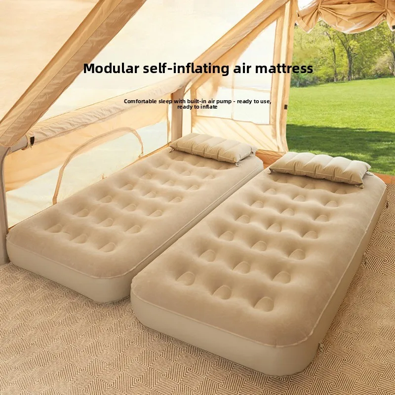 Automatic inflatable bed outdoor camping sleeping mat tent inflatable mattress home floor floor air mattress