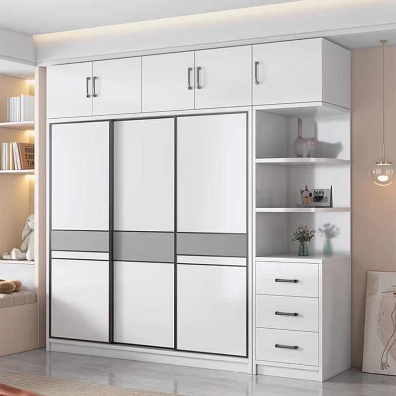 Минималистичный современный шкаф, ящики, полки, органайзер для хранения, перегородки для гардероба, деревянная витрина, ткань, мебель Muebles для комнаты