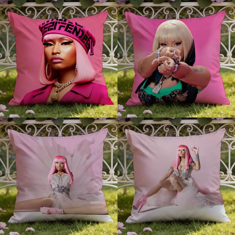 

N-Nicki Minaj Розовый чехол для подушки F-Friday для дома и автомобиля Чехол для подушки с двойной сценой: двусторонний для комфорта премиум-класса
