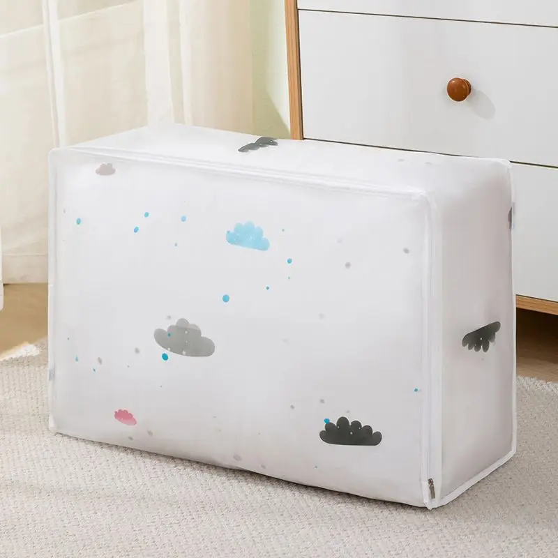 جديد 1 قطعة حقيبة تخزين اللحاف متعددة الوظائف الغبار الرطوبة سعة كبيرة صندوق تخزين ملابس حقيبة المنزل تتحرك تنظيم حقيبة #6