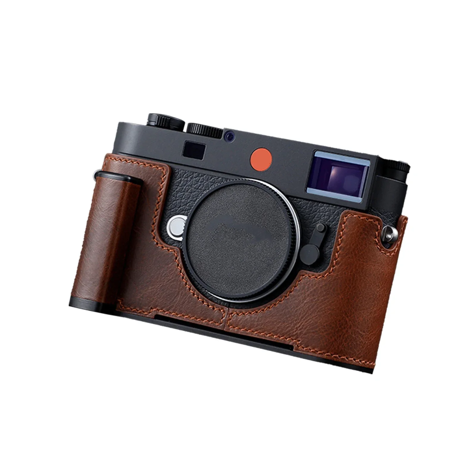 Genuine leather camera case with handle half body bag full body bag suitable for Leica M11 M11P  black brown with a tactile feel
