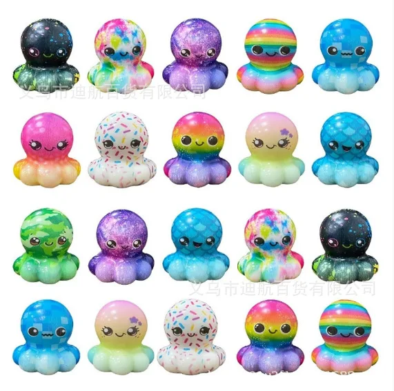 

Мягкая игрушка-антистресс Octopus Squishy: мультяшный гашапон-саламандра из ПУ, медленно восстанавливающий форму, с функцией звука при сжатии