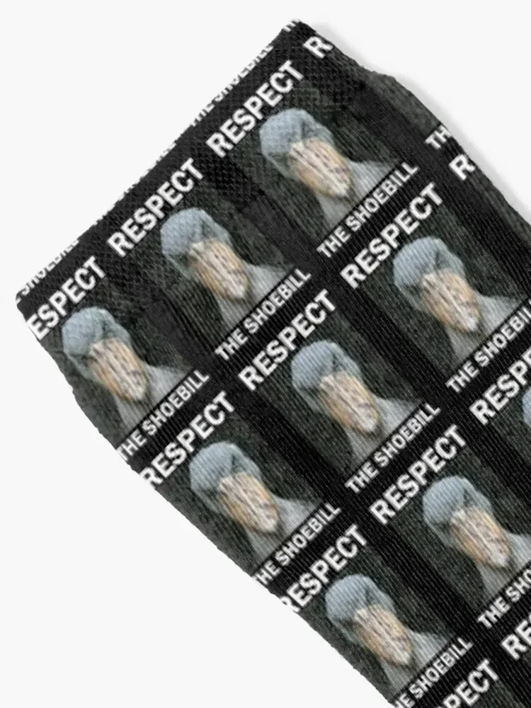 Respect The Shoebill Costume Vintage Novelty Gift Design Socks Soccer japanese fashion FASHION Women Socks Men's