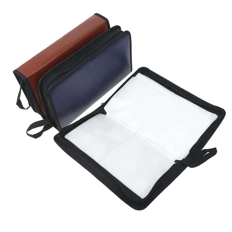 80 PU Imitation Leather Car CD Pack Carry Case Cover Disc Storage Holder CDs Sleeve Wallet Album Hard Box DVD Disc Pack