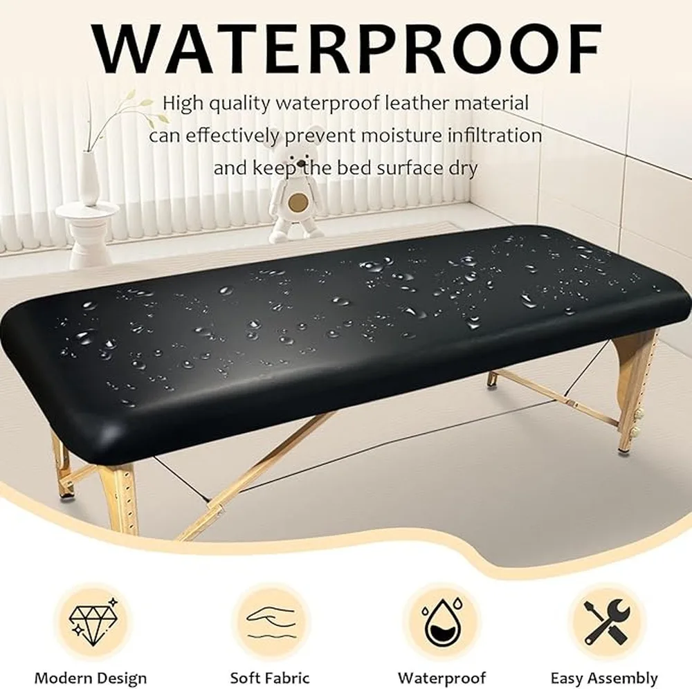 Massage Table Protective Cover Smooth High Elasticity Breathable Wipeable Easy Maintenance Inch