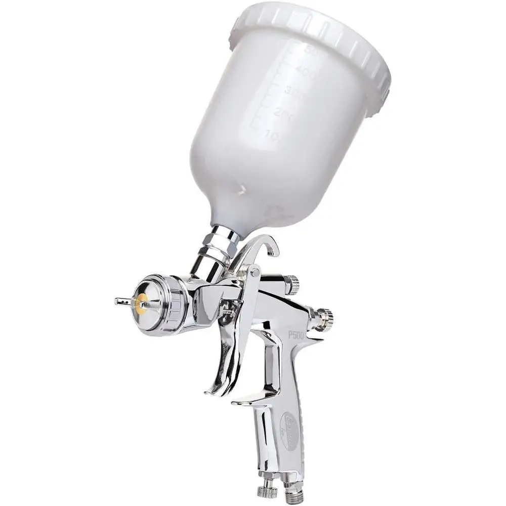 Professional Stainless Steel HVLP Paint Spray Gun Lightweight Ergonomic Grip High Quality Primer Tool 1.7mm 2.0mm Nozzles 9.5CFM