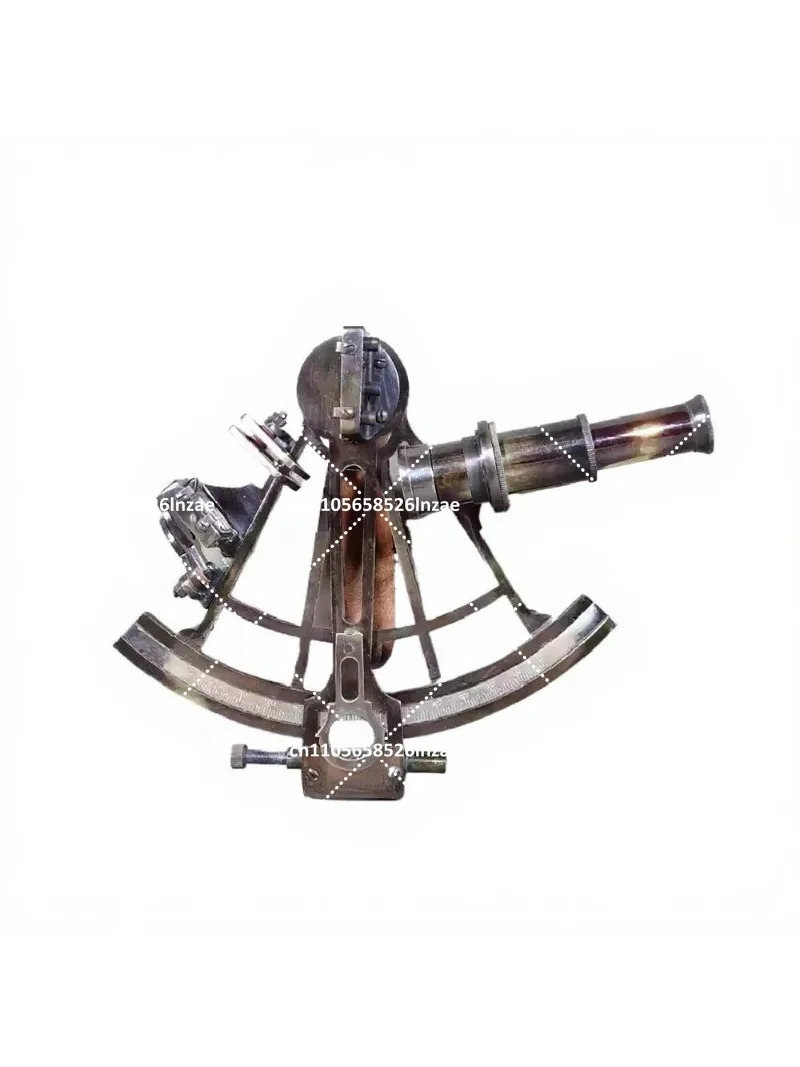 Vintage Solid Brass Sextant Nautical Marine Navigation Instrument Collectible Home Decor Gift