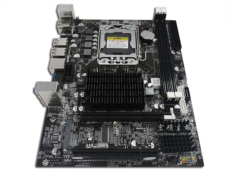 New Hongshuo all solid state X58 1366 pin main board supports server DDR3 memory x5650 i7 920