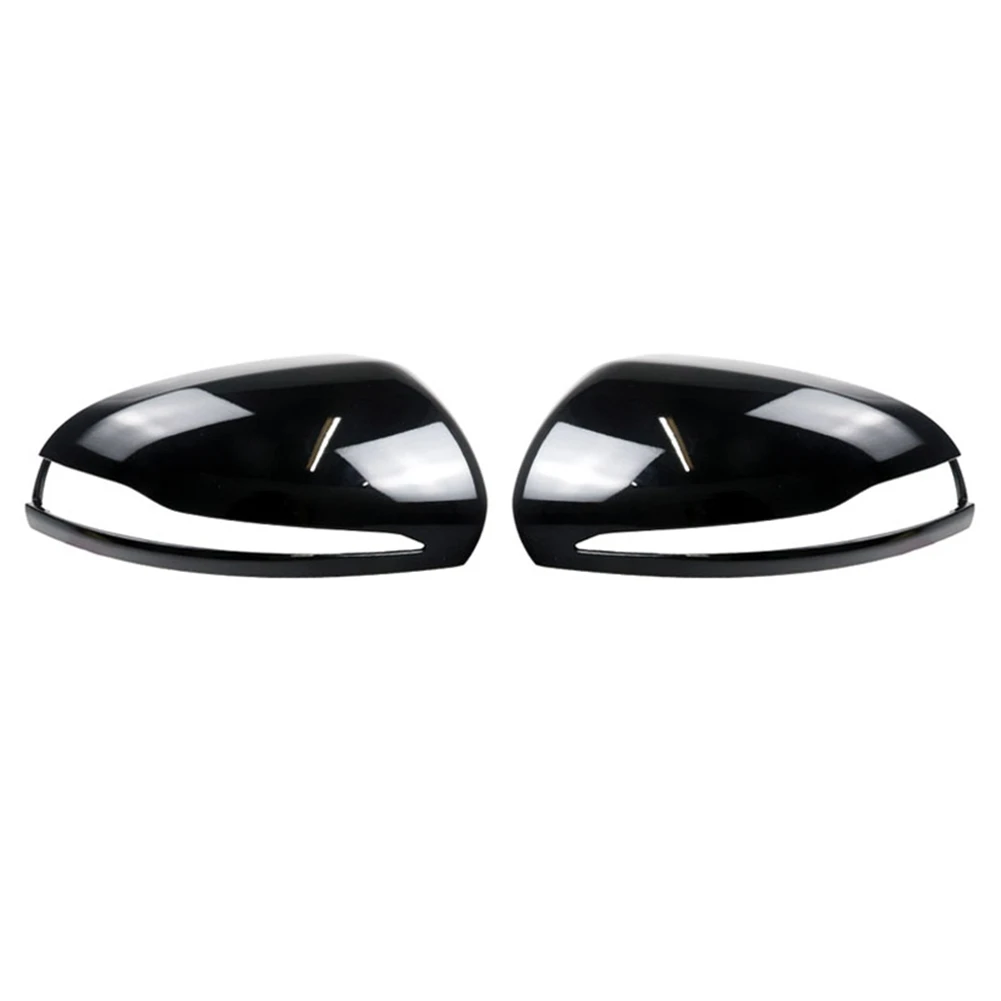 

For Mercedes Benz C GLC S E Class W205 X253 W222 W213 W238 Glossy Black Side Rearview Mirror Cover Caps Shell LHD