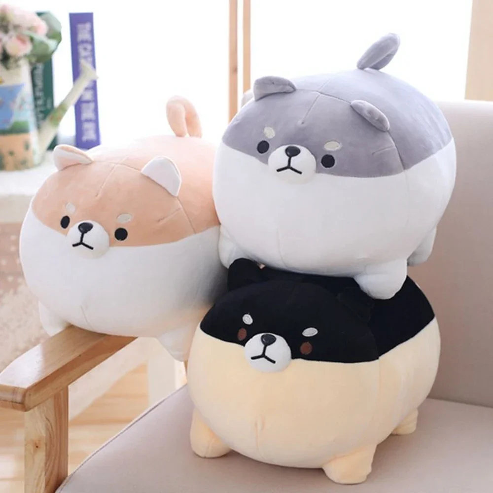 40CM Cute Corgi Plush Toy Fat Shiba Inu Super Soft Sleeping Pillow To Soothe Doll Birthday Gift To Children Friends