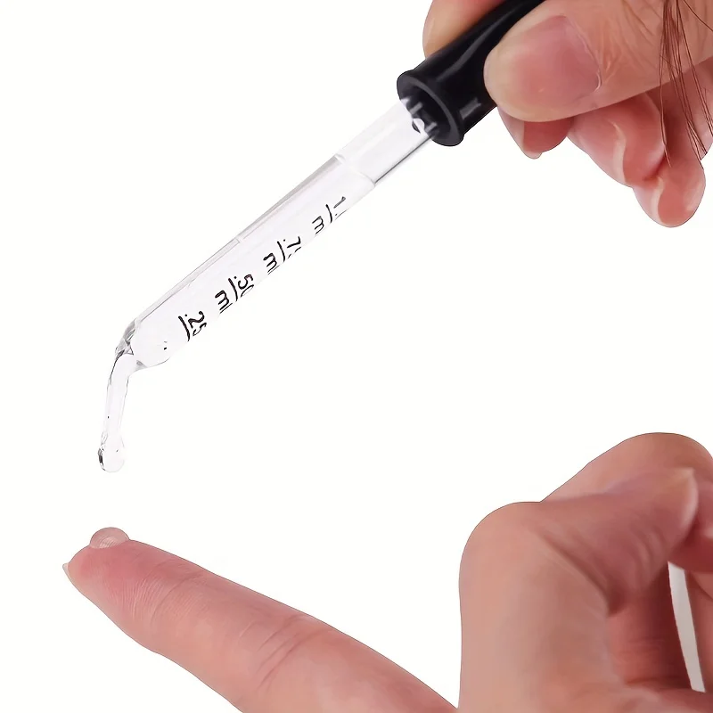 Tropfer mit langlebigen Gummispitzen, 1-ml-Glastropfer, flüssige Tropfer für ätherische Öle, Tropfer für Medikamente – Detail 5