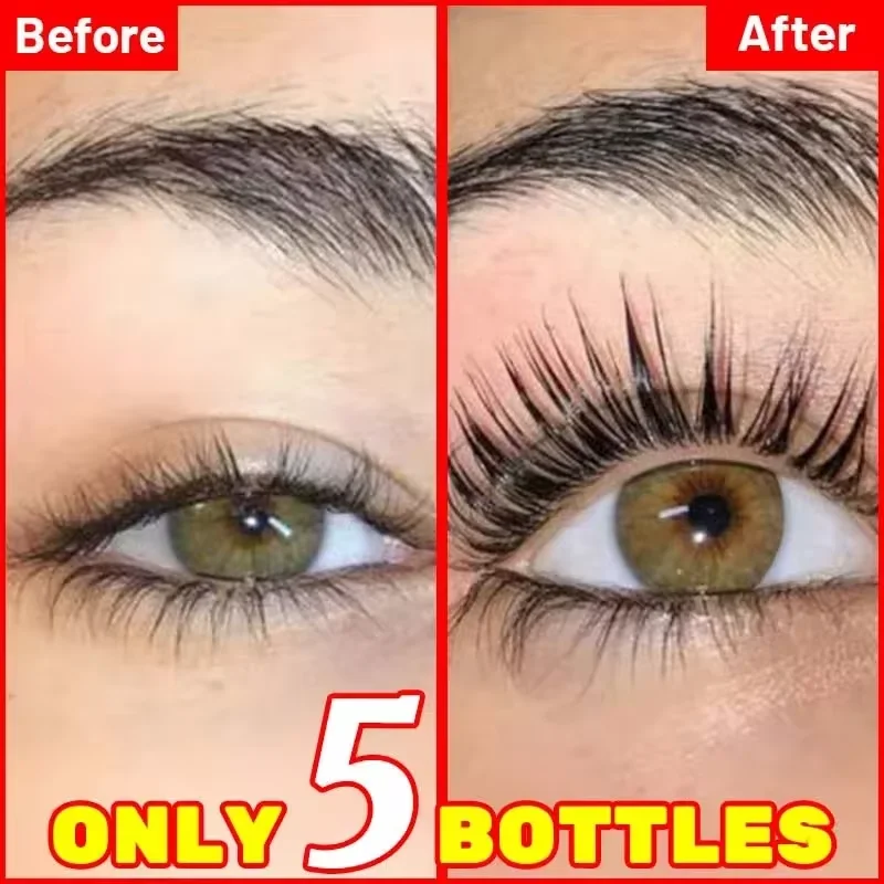 Szybkie Serum na Porost Rzęs 7 Dni Naturalny Wzmacniacz Rzęs Dłuższe Pełniejsze Grubsze Podkręcające Rzęsy Pielęgnacja Oczu Makijaż