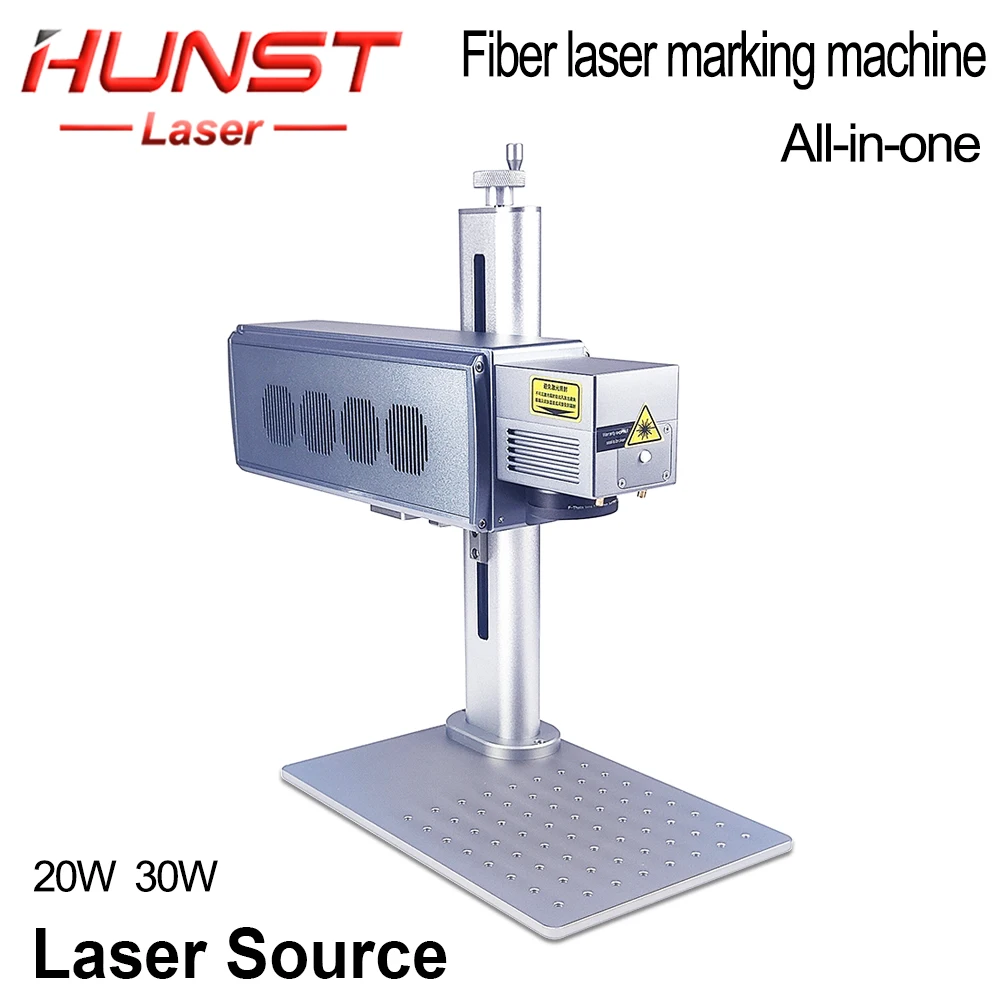 Hunst 20W 30W A8 Fiber Laser Markering Machine High Power Industriële Draagbare Graveur Voor Het Graveren Van Metalen Sieraden Plastic Leer