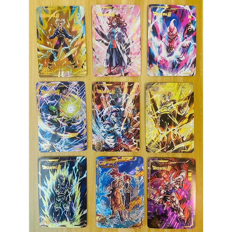 Dragon Ball Son Goku Bejita Yonsei Beerus Majin Buu Android 17 DIY homemade card sets Toy collection Birthday Christmas gifts