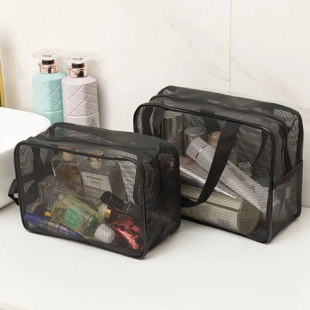 

Versatile Travel Storage Bag Full Mesh Mesh Cosmetic Storage Bag Portable