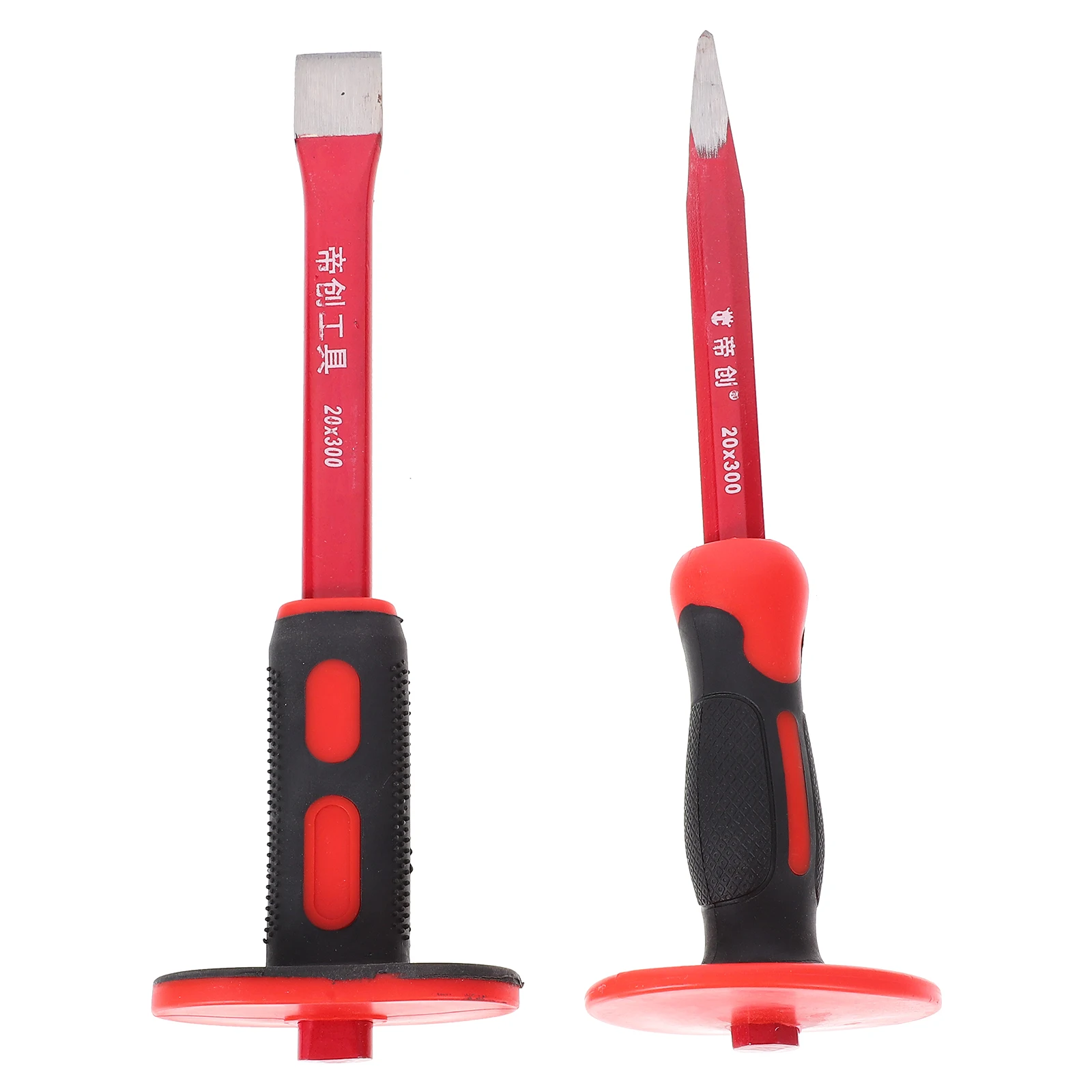 

Heavy Duty Chisel Set Heat Treated Chrome Vanadium Steel PVC Anti Rust Ergonomic Soft Hand Rock Concrete Chisel Stone Carving