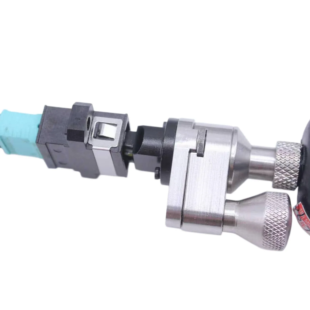 Optical Cable Construction Toolbox with End Face Inspection Cleaner