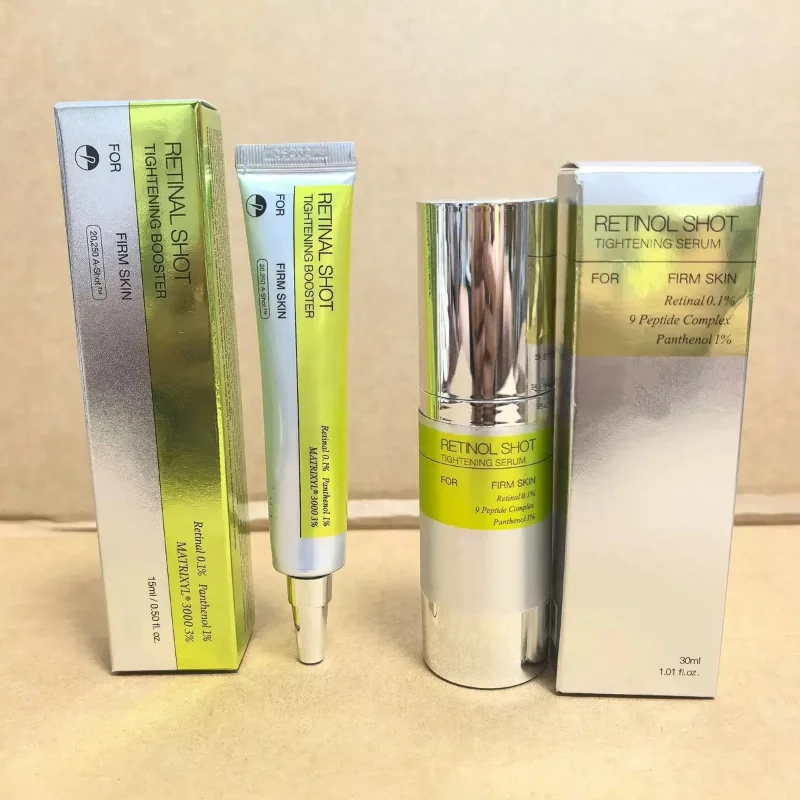 Retinol Eye Cream Essence Set Panthenol 1% Lightens Dark Circles Fine Lines Firms Skin Vitamin C Moisturizing Eye Cream Essence