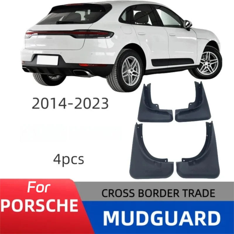 

For Porsche Cayenne Macan 2014-2023, Soft Rubber Mud Flaps Set, Universal Fit Splash Guards Replacement Accessories
