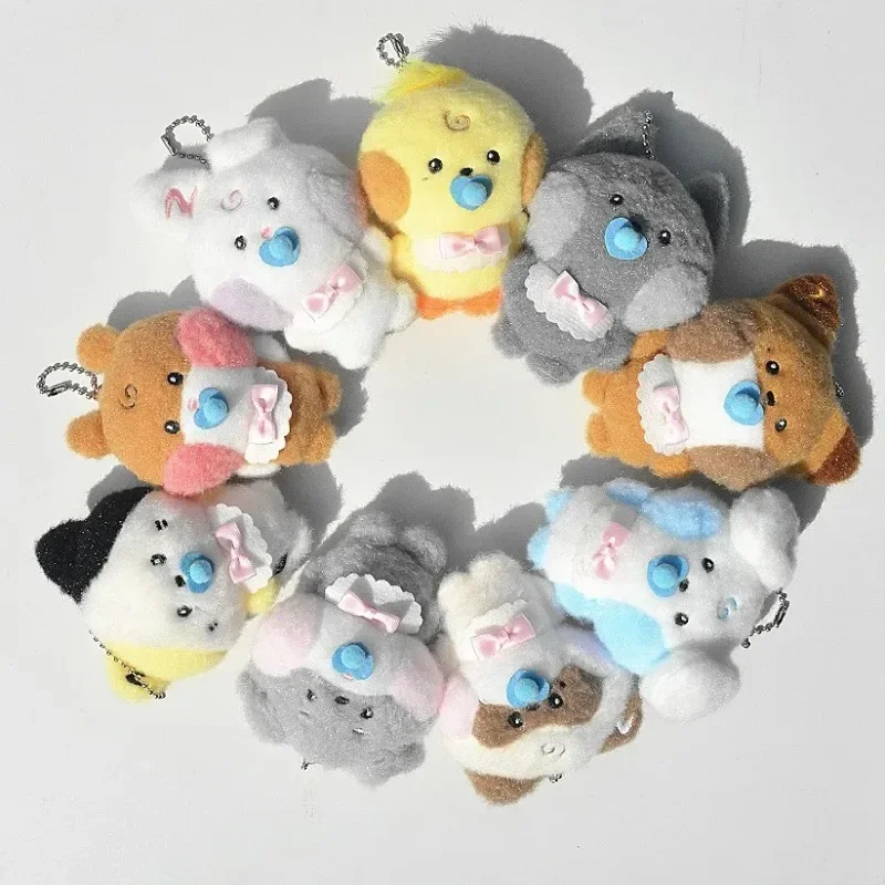 Linefriends Zb1 Zero lindos juguetes de peluche, mochilas escolares, llaves, adornos, adornos interiores, regalos, llaveros de colección de juguetes para niños