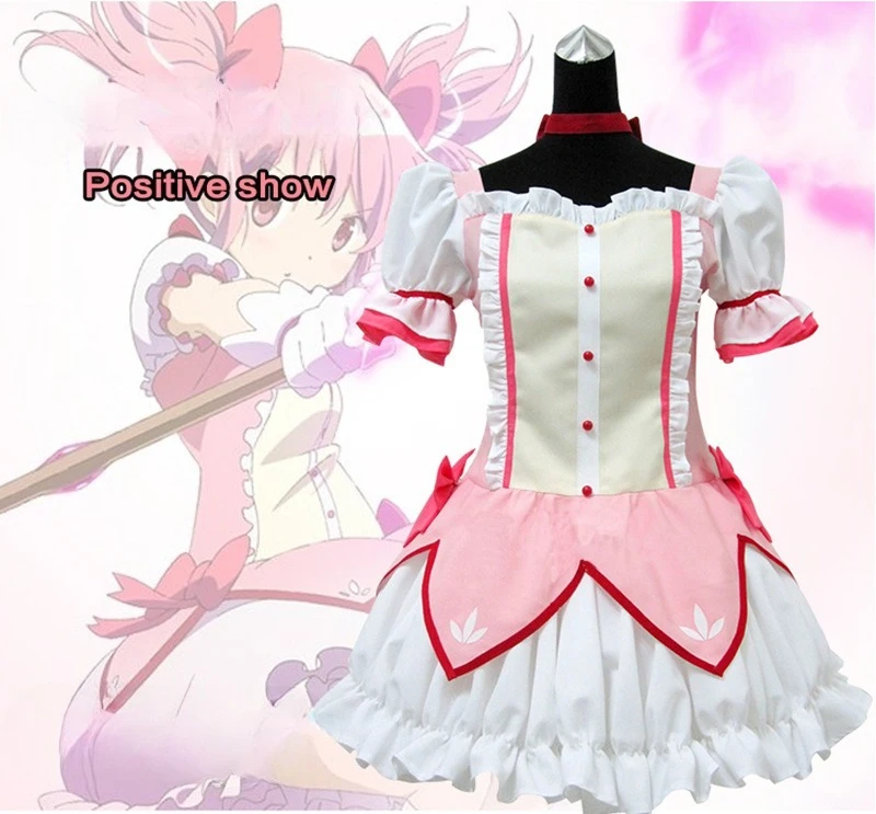 Anime Magical Girl Kaname Madoka Cosplay Costume Akemi Homura Roleplay Suit Kawaii Lolita Dress Full Set Women School Uniform - view 3